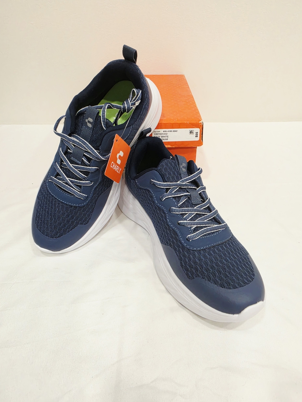 Charly Men’s Aircraft Navy Athletic Lace-Up Sneakers